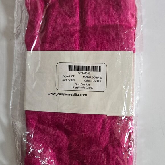 Jean Pierre Klifa Hot Pink Scarf Wrap NWT - Picture 3 of 5